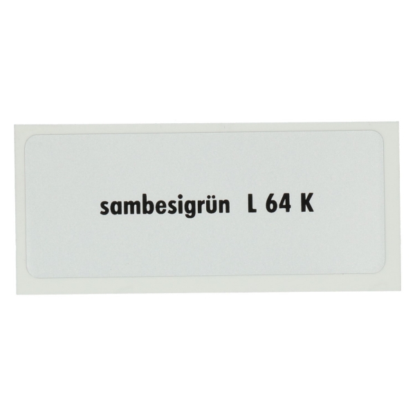 Sticker-L-64-K-Zambesi-green-VW-Bus-T1-Kaefer-T2-