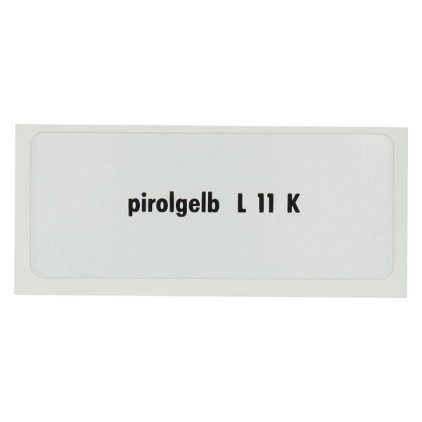Aufkleber-L-11-K-Oriole-yellow-VW-Bus-T1-Kaefer-T2-