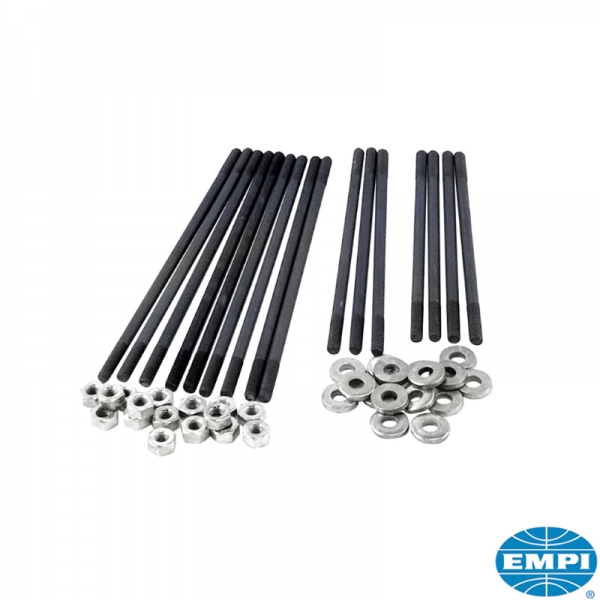 Stud-kit-for-dual-port-heads-standard-length-chromoly-8-mm--Each-kit-is-complete-with-O-E--style-hardened-washers-and-hex-nuts-VW-Käfer-00-4020-0