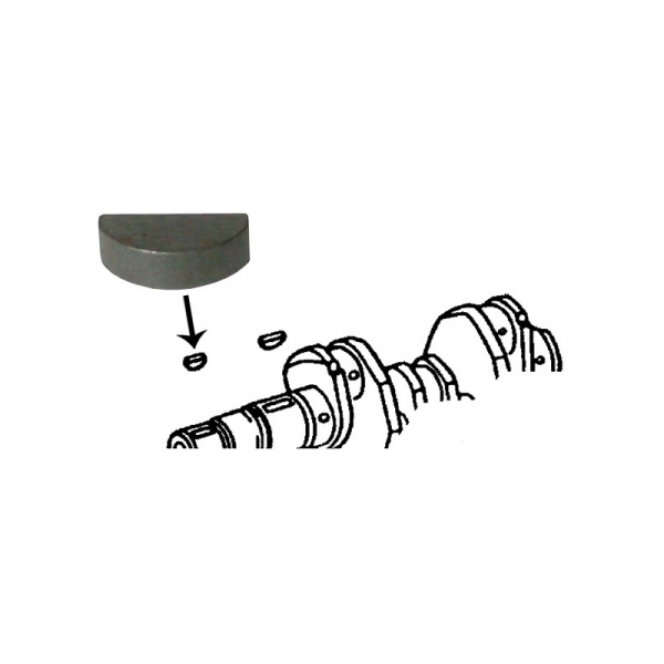 Scheibenfeder-für-Keilriemenscheibe-klein-6x9-mm-VW-Käfer-113105249