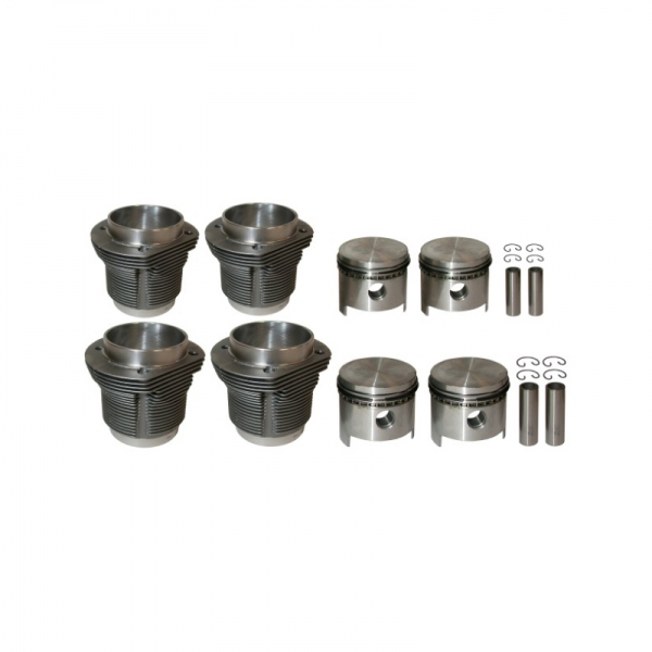 Kolben und Zylindersatz gegossen 1600 ccm 85.5 mm 69.0 mm Hub Zylinder MAHLE Typ1 Motor VW Käfer VW Bus T2 VW Karmann Ghia vergl. 311198069B