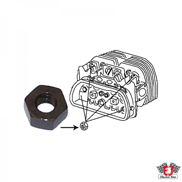 Mutter-für-Zylinderkopf-8-mm-VW-Käfer-43101457