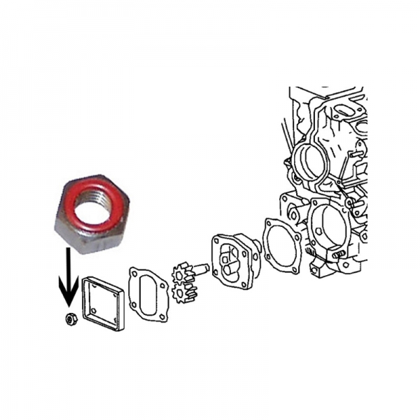 Nut-for-oil-pump-cover-8-mm-self-sealing-VW-Käfer-111115161