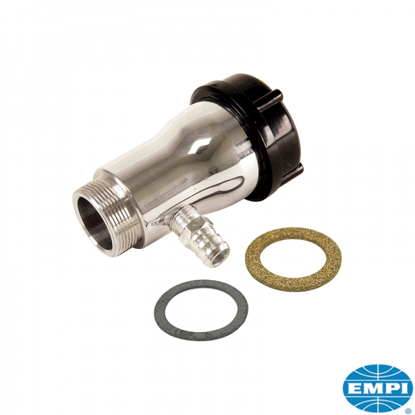 Oil-filler-tube-with-black-plastic-cap-and-vent-polished-aluminium-VW-Käfer-00-8904-0