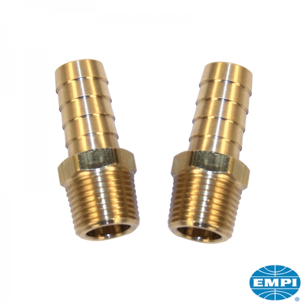 Hose-barb-set-for-oil-system-3/8"-male-with-3/8"-hose-barb-2-pieces-VW-Käfer-00-9211-0