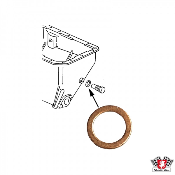 Seal-ring-for-oil-drain-plug-metal-VW-Käfer-N0138492