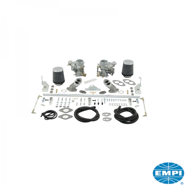Dual-carburetor-kit-dual-port-Weber-34-ICT-with-intake-manifolds-and-air-cleaners-VW-Käfer-43-7411-0