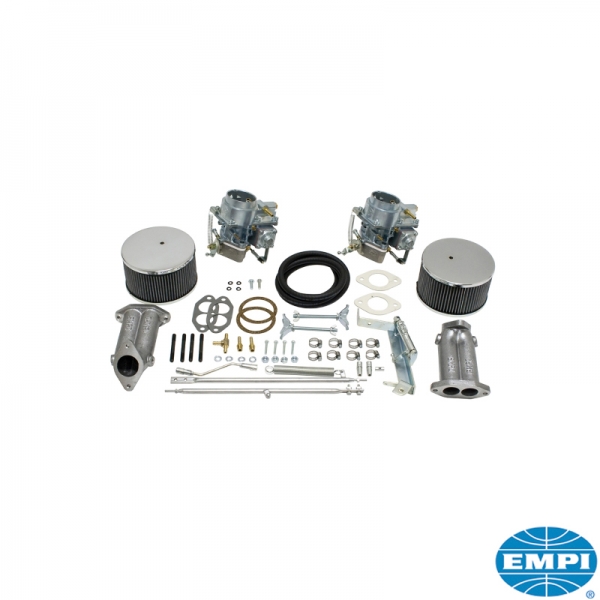Dual-carburetor-kit-40-mm-Empi-40K-with-intake-manifolds-and-air-cleaners-VW-Käfer-43-4429-0