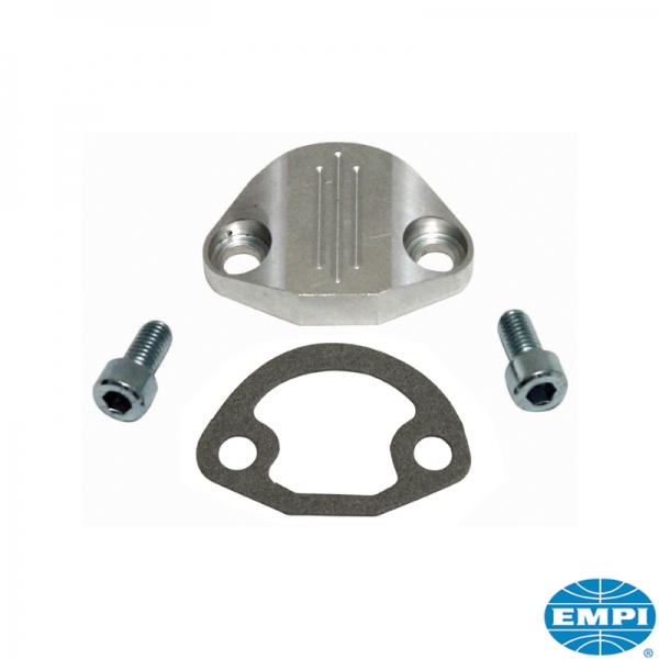 Fuel-pump-block-off-with-hardware-Billet-Style-aluminium-polished-VW-Käfer-31-3011-0