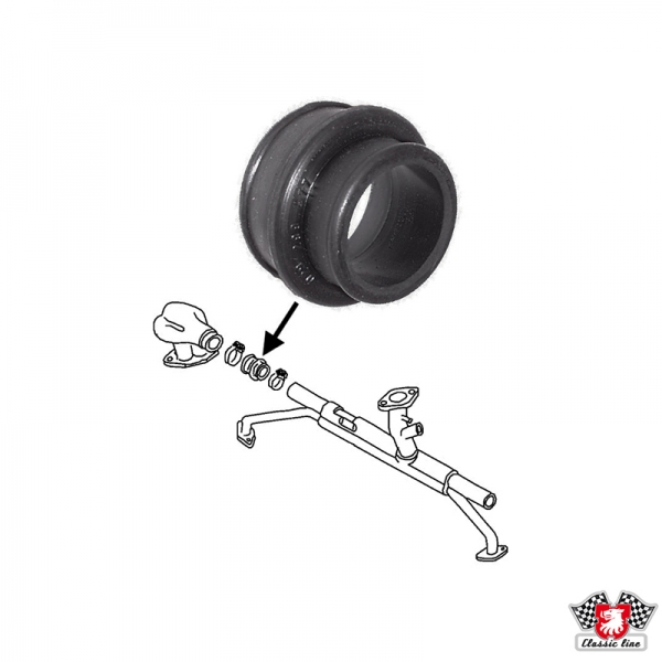 Manifold-boot-for-air-intake-VW-Käfer-113129729B