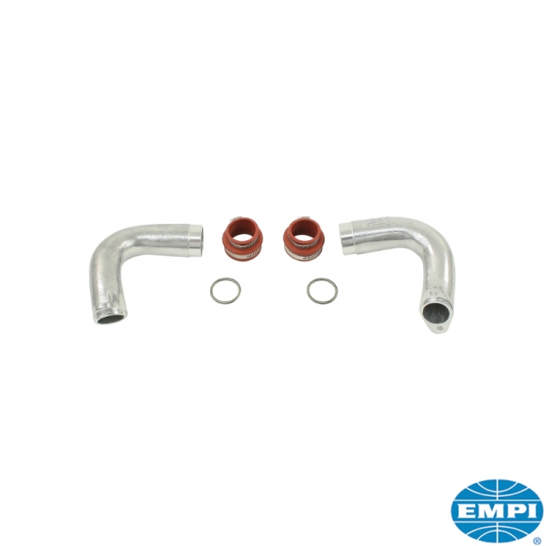 Intake-manifold-end-set-single-port-aluminium-with-clamps-and-boots-VW-Käfer-00-3237-0