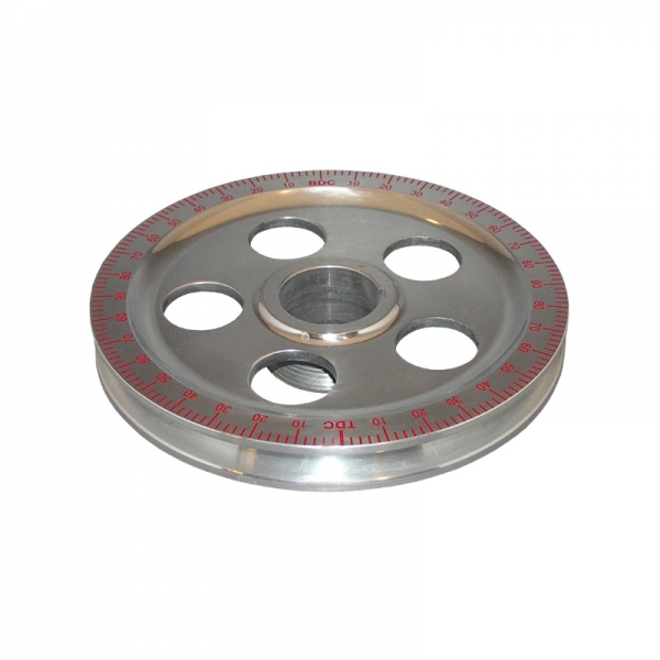 Standard-grösse-Riemenscheibe-für-Kurbelwelle-mit-Gradeinteilung-rote-Nummern-VW-Käfer-AC105254