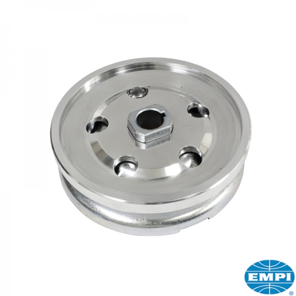 Pulley-for-alternator-12-Volt-Billet-Style-metal-inner-and-polished-aluminium-outer-VW-Käfer-33-1041-0