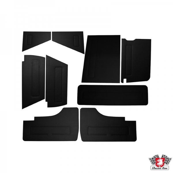 Interior-door-and-side-panel-set-9-pieces-black-VW-Bus-T3-0