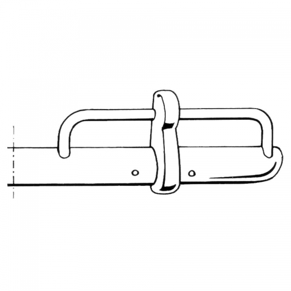 Bumper--rear-USA-model--super-chrome-VW-Kaefer-113 798 073B
