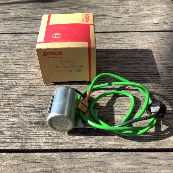 condensator NOS Bosch Kondensator für Zündung Verteiler VW Käfer VW Bus T1 T2 ab 1970-1990 runde Ausführung  vergl. 311905295C 1237330220 Typ4 Motor Typ1