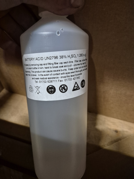 Acid for Battery 6V 84 Ah without acid (L 224 x B 173 x H 220) VW Bus T1 Beetle