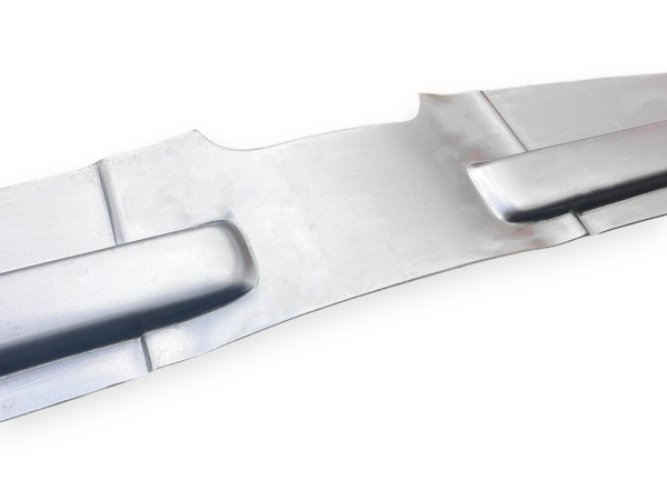 Chassis Floor Plate under Napoleons Hat VW Beetle splitwindow oval up to 1958 111701039Plate Tray VW Beetle, Split & Oval, 1951-58, Right  111701060A