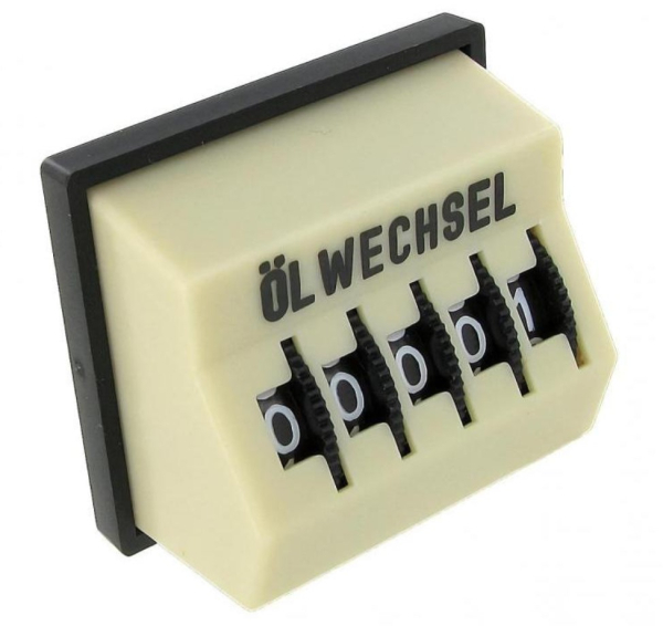 Tripcounter -ÖLWECHSEL- ivory Vintage VW dash mileage counter Beetle vintage car