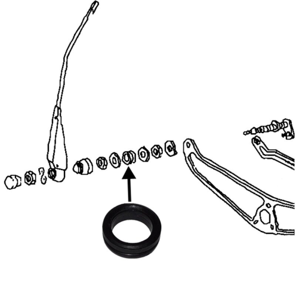 Wiper Spindle Seal VW Golf 1/Jetta 04/74-02/84 | OE 133955261