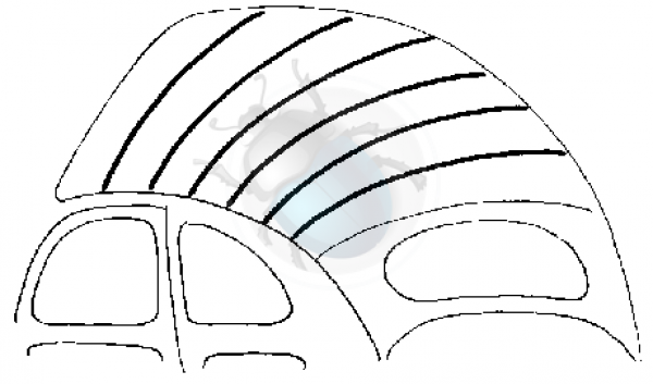Headliner Bows (3.95 x 1220 mm) (1 piece) 113867549C