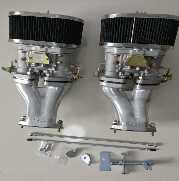 Doppelvergaseranlage-typ1-motor-vw-käfer-bus-t1-t2-weber-idf40