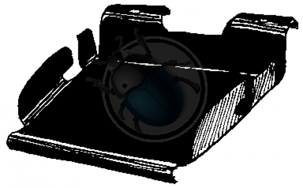 Front trunk cardboard code:0581 OEM:113 863 509F model:      Beetle 12/1300 08/67- 113 863 509F
