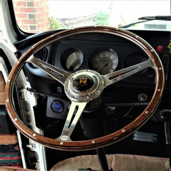 Lenkrad Wolfsburg AAC 17'' für VW Bus T2a T2 68-74 aircooledaccessories Lenkrad