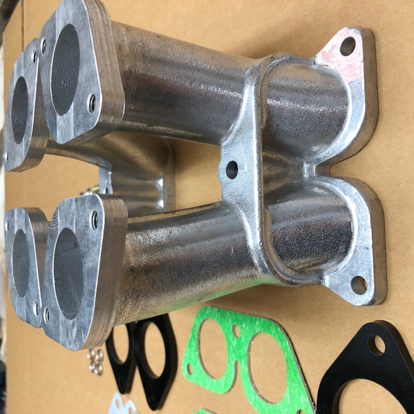 Manifold for Porsche 356 inlet kit with gaskets + nuts, bolts Weber IDF 40