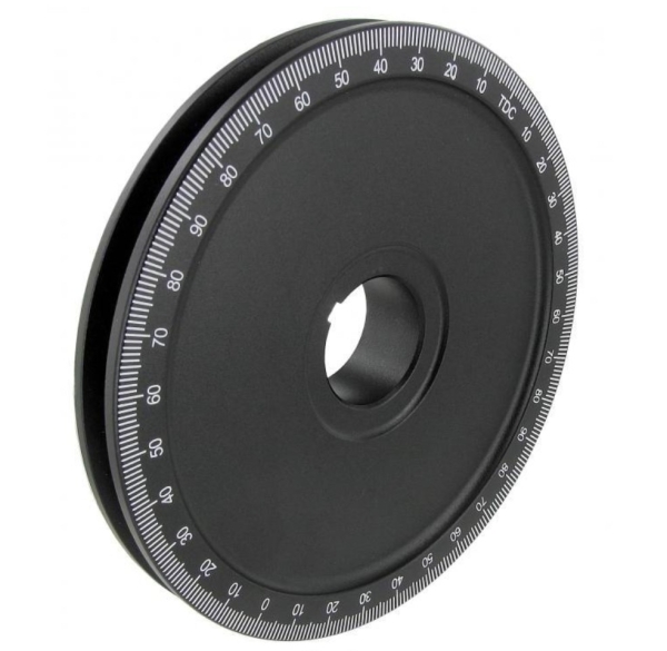 Riemenscheibe Typ-1 170 175 mm für Lichtmaschine schwarz für Kurbelwelle VW Käfer Bus T1 T2 113105251G Antriebscheibe Keilriemenscheibe