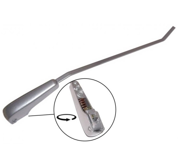 Wiper arm (black) left Beetle Beetle 1959 (VIN 2 477 022) until 7.1964