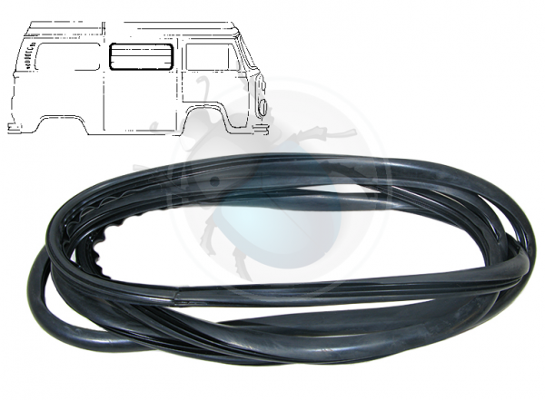 louvred window seal black outer seal