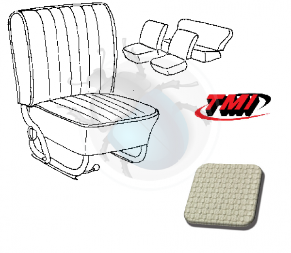 Polster Roßhaar Kokos Polster Sitzbezüge Sitzpolster Sitzlehne  Doppelsitzbank VW Bus T1 T2 T2b 8.1962 - 7.1976 - Aircooledshop