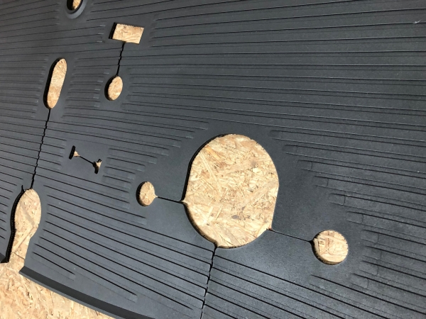 Front rubber floor mat (black) OEM:211 863 711D model:      Bus 08/67-07/72