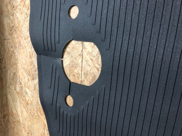Fußmatte für den Fußraum Kabinenboden vorne für den VW Bus T2b T2 ab 8/72-7/79