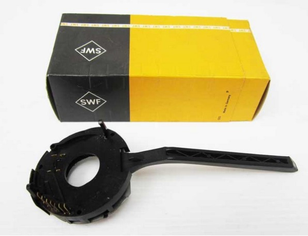 Rear view of the SWF indicator switch showing connector pins for compatibility check