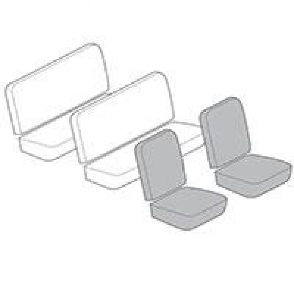 Seat Cover Front Bench 1/3-2/3 Basketweave tan bus '68-'73