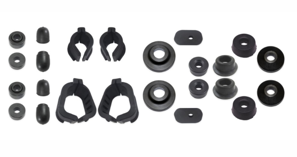 VW Typ3 Typ34 Gummilager Drucklager Chassis/Vorderachse SET Karosserie Lager Gummi Dämpfungsringe Achslager Manschetten