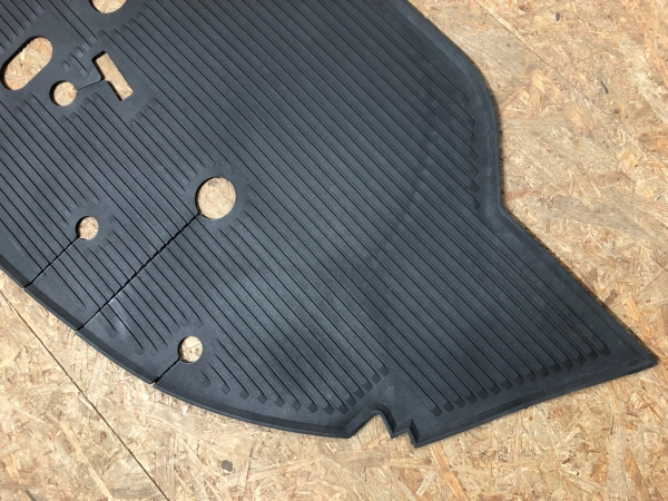 Front rubber floor mat (black) code:0538-56 OEM:211 863 711E model:      Bus 59-07/67