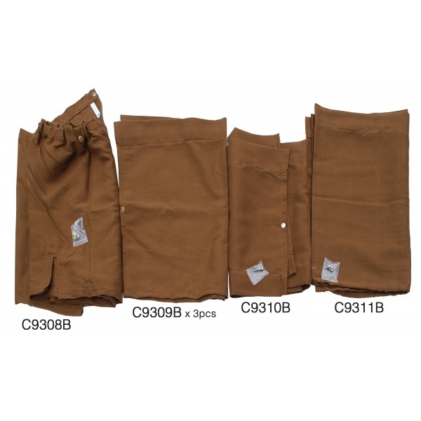 brown curtain westfalia camper t2