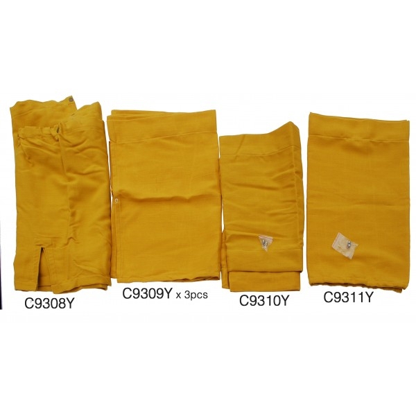 Curtain set yellow (10-part)