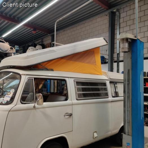 Westfalia roof canvas 3 windows yellow Bus 8.1967 until 10.1973