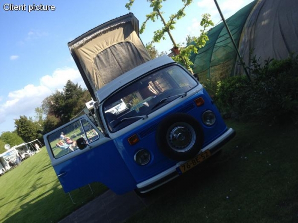 Bus 11.1973 until 7.1979 (rear side hinging) Westfalia roof canvas 3 windows beige