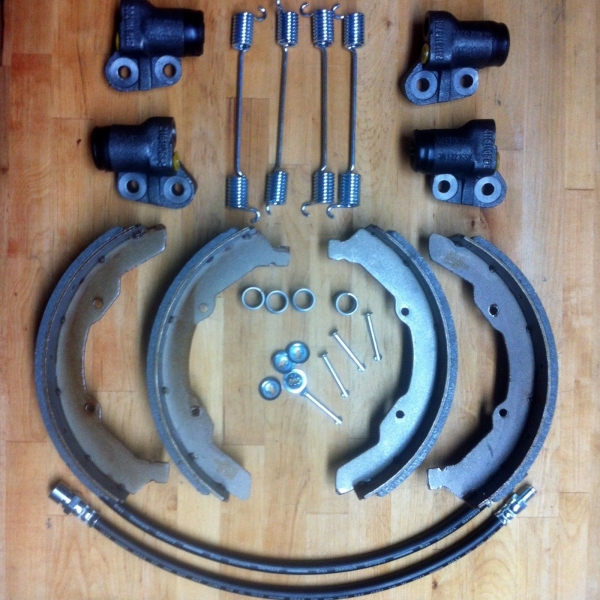 TRW Bremsenkit Bremsen Vorderachse VW Bus T1 T2a Bj.63-70 Bremsanlage Bremsbeläge RBZ Bremsschlauch Bremsbacken Montagesatz SET