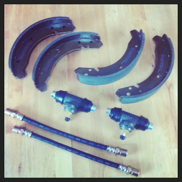 Bremsenset Bremsbacken Bremsbeläge hinten 40mm VW Käfer Karmann 8.67 - Mexico Käfe