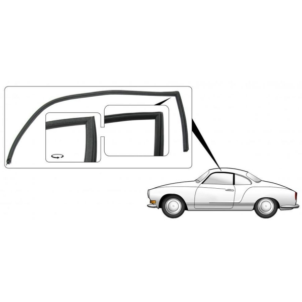 Karmann-ghiaTürdichtung-143845211B