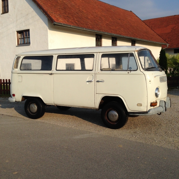SOLD -  VW Bus T2ab 1972 weiß Kalifornien Import Patina