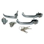 VW Bus T1 07/1965-7/1966 T1 Bully Samba Türgriffe Griffe Türgriff SET Zündschloß Heckklappengriff