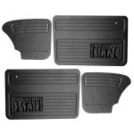Door and rear panels black vinyl 66-90