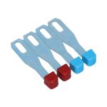 Fresh air control lever, set of 4pcs blue and red VW Bus early Bay T2a
